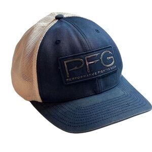 Columbia PFG Men's Blue Trucker Hat Size L/XL Outdoor Fishing Cap